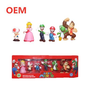 Mini Figures Supreme PVC Action Figure Model 6pcs Set Mario Toy Nhà sản xuất