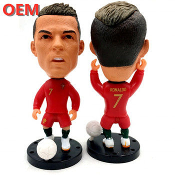OEM tùy chỉnh nổi tiếng 3D đồ nhựa cầu thủ bóng đá Action Figures hình ảnh PVC tùy chỉnh