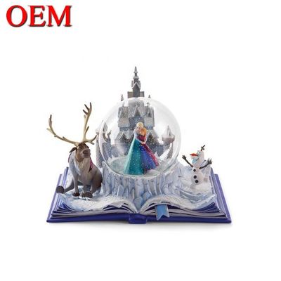 tùy chỉnh Light Up Water Globe OEM Movie Princess Snow Globe đồ chơi với âm nhạc