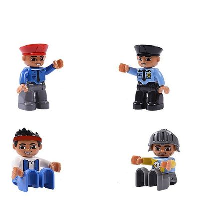 Bộ phim hoạt hình hoạt hình mini ABS nhựa hình khối xây dựng đồ chơi hình cho trẻ em