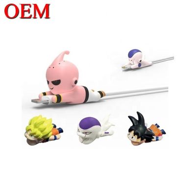 Nhà máy Custom OEM Cute 3D Mini Figure Anime Điện thoại Cable Bite đồ chơi đồ chơi PVC vinyl đồ chơi
