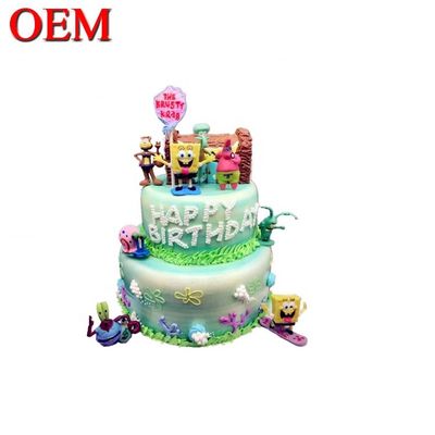 Nhân vật cổ điển Nhật Bản được tùy chỉnh Bộ bánh sinh nhật bộ Oem Action Figure Cake Topper Factory