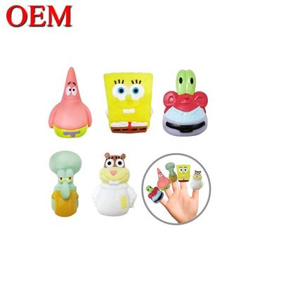 3D Hình tượng nhựa ngón tay Búp bê đồ chơi OEM tay chơi đồ chơi cho trẻ em