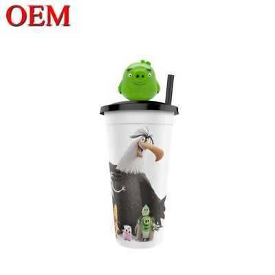Hình tượng nhựa tùy chỉnh OEM Cup Topper Hình ảnh tạo ra hình ảnh sinh nhật trang trí cốc