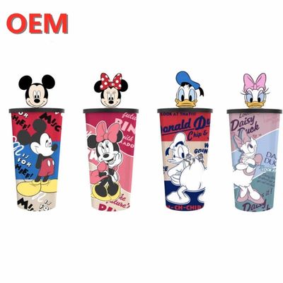 OEM tùy chỉnh Straw Cup Cartoon Drink Cup Nhà máy FAMA