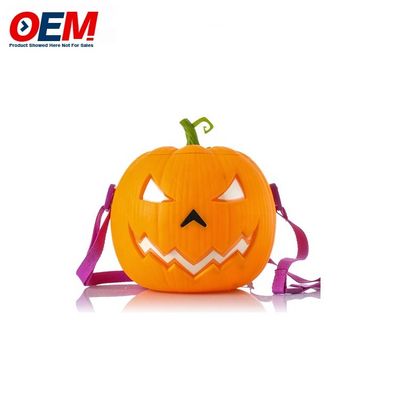 Hộp đựng bắp rang bơ bằng nhựa thiết kế hình thú hoạt hình Halloween bằng nhựa tùy chỉnh, xô đựng bắp rang bơ có nắp đậy