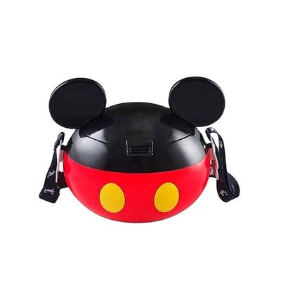 OEM nhựa Minnie Candy Box thùng bỏng ngô với nút trên nắp bình ngô an toàn thực phẩm