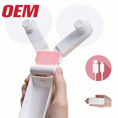 Máy quạt làm mát nhỏ di động OEM Mùa hè Máy quạt di động được làm bằng tay Lithium pin dễ thương gấp Nhựa mùa hè phim hoạt hình