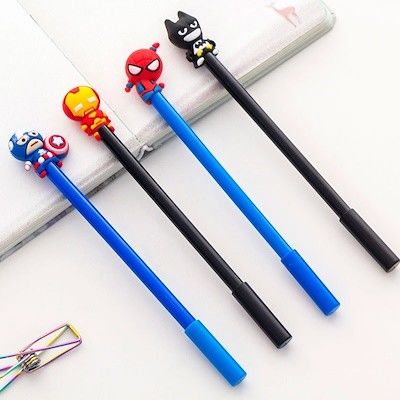 Custom Cool 3D hình ảnh hoạt hình đồ chơi bút bóng đầu Toppers trẻ em bút bóng