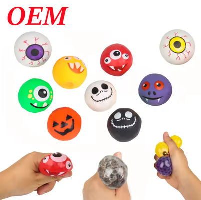 Halloween New One Eye Decompression đồ chơi TPR Office đồ chơi cảm giác trẻ em Squeeze Ball Toy