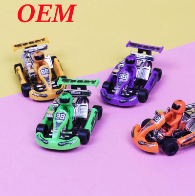 Đồ chơi nhựa tùy chỉnh bền vững an toàn / Đồ chơi xe đua PVC cho trẻ em