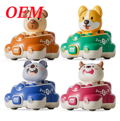 Động vật hoạt hình dễ thương Mini xe đồ chơi bền và an toàn cho trẻ em