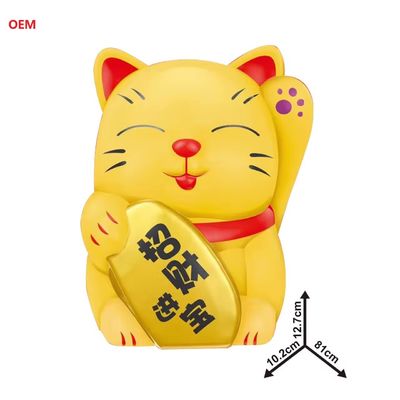 OEM được chấp nhận Lucky Cat Coin Ngân hàng hộp tiền cho trẻ em Nhận thức màu sắc tùy chỉnh Chỉ OEM
