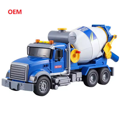 Đồ chơi xe ô tô được tùy chỉnh Mixer Truck Màu nhựa kéo trở lại cho trẻ em Chỉ OEM